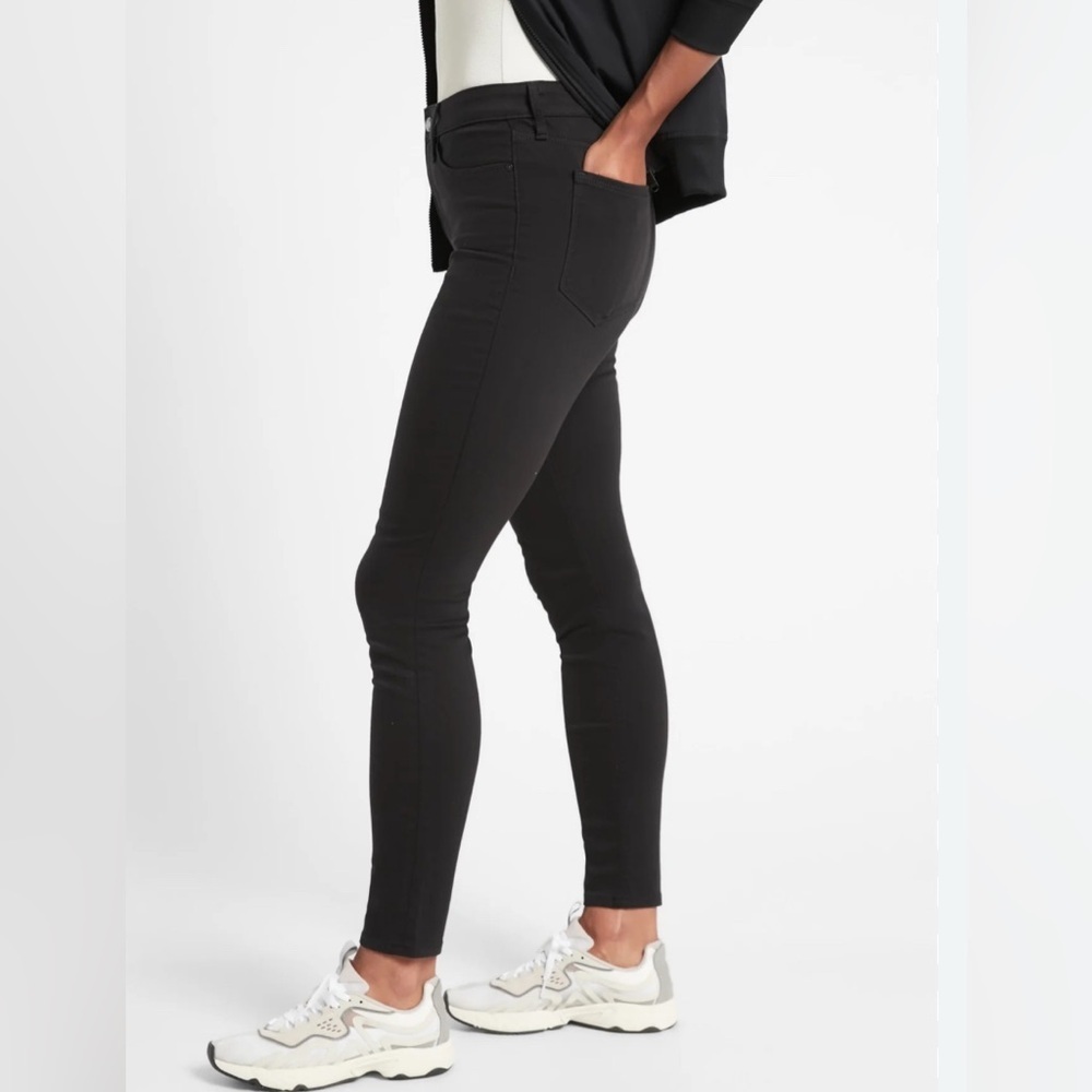 Athleta Women’s Flex Ultra Skinny Jean, size 6P. Black. New with tags. - Picture 2 of 7